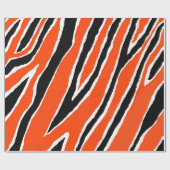 Tigerumpfpapier - orange/schwarz geschenkpapier (Flach)