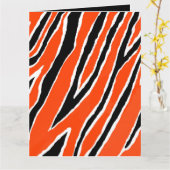 Tigerumpfpapier - orange/schwarz karte (Gelbe Blume)