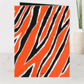 Tigerumpfpapier - orange/schwarz karte (Rückseite)
