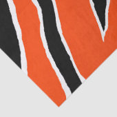 Tigerumpfpapier - orange/schwarz seidenpapier (Detail)