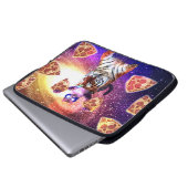 Tigerunikorin mit einer Raumanschette Laptopschutzhülle (Vorne Knopf)