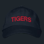 Tigerverstellbare Cap Bestickte Baseballkappe<br><div class="desc">Unterstützen Sie Ihr Lieblings-Team mit dieser Kappe. Der Text ist anpassbar,  sodass Sie anstelle von "Tigers" Ihren bevorzugten Teamnamen ersetzen können. Wählen Sie aus einer Vielzahl von Stich-Farben.</div>