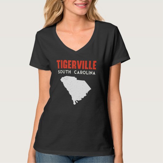 Tigerville South Carolina USA State America Travel T-Shirt (Vorderseite)