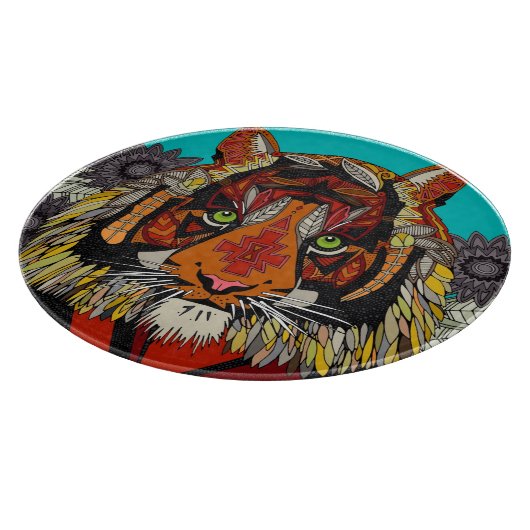 Tigervorstand Schneidebrett (Ecke)