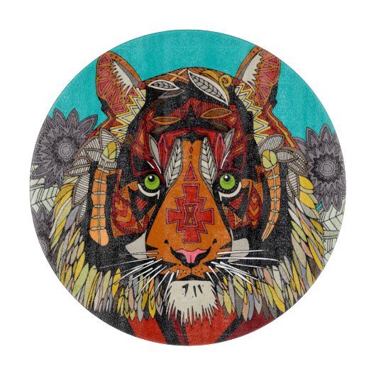 Tigervorstand Schneidebrett (Vorderseite)