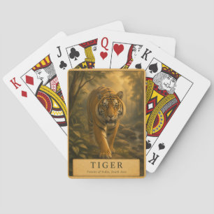 Tigerwälder Indiens VINTAGE Spielkarten