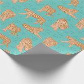 Tigerwege Geschenkpapier (Ecke)