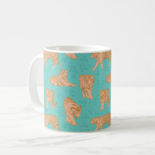 Tigerwege Kaffeetasse (Vorderseite Links)