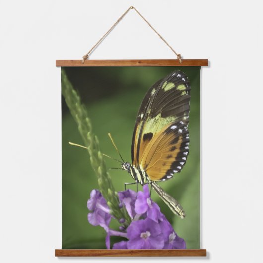 Tigerwing Butterfly Hanging Tapestry Wandteppich Mit Holzrahmen (Vorderseite)