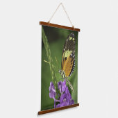 Tigerwing Butterfly Hanging Tapestry Wandteppich Mit Holzrahmen (Gewinkelt)