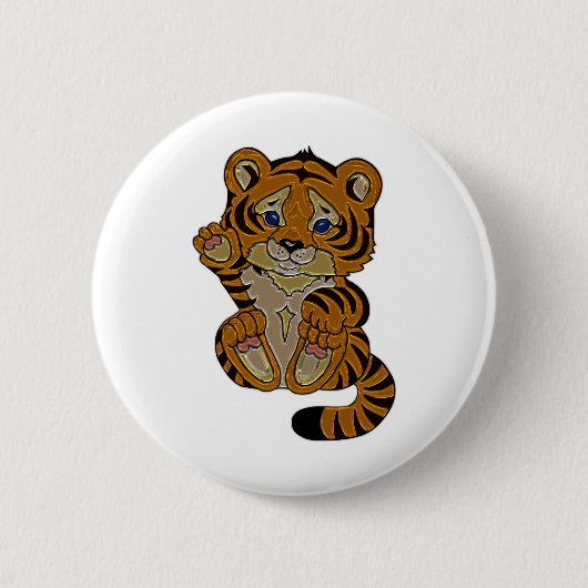 Tigerwürfel Button (Vorderseite)