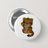 Tigerwürfel Button (Vorne & Hinten)