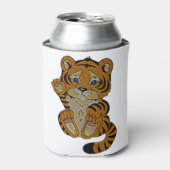 Tigerwürfel Dosenkühler (Kanne Vorderseite)