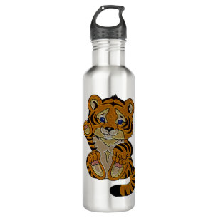 Tigerwürfel Edelstahlflasche