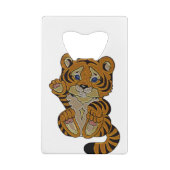 Tigerwürfel Geldbeutel Flaschenöffner (Rückseite)