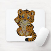 Tigerwürfel Mousepad (Mit Mouse)