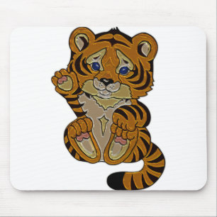 Tigerwürfel Mousepad