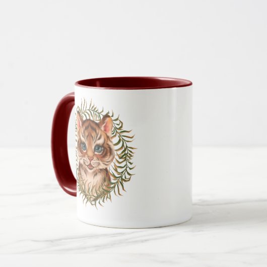 Tigerwürfel Tasse (Vorderseite Links)