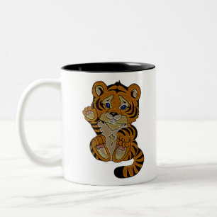 Tigerwürfel Zweifarbige Tasse