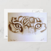 Tigeryes Postkarte (Vorne/Hinten)