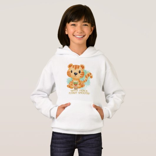 Tigerziffer Cartoon Hoodie (Vorne ganz)