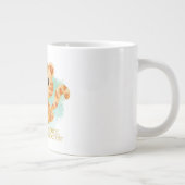 Tigerziffer Cartoon Jumbo-Tasse (Rechts)