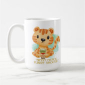 Tigerziffer Cartoon Kaffeetasse (Links)