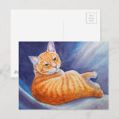 Tigg the Orange Tabby Cat Postkarte (Vorne/Hinten)
