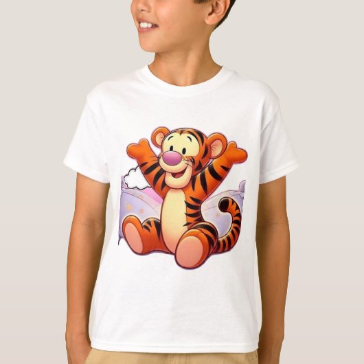 Tigger Cartoon Tiger T-Shirt (Vorderseite)
