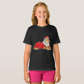 Tigger-Weihnachtsmann-Mütze T-Shirt (Vorne ganz)