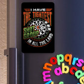 Tightest Shot Group - Dart Fan Magnet
