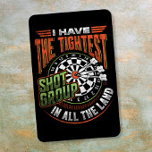 Tightest Shot Group - Dart Fan Magnet