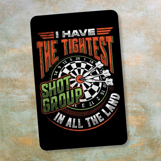 Tightest Shot Group - Dart Fan Magnet