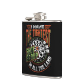Tightest Shot Group im Land Dart Flask 6 oz. Flachmann (Links)