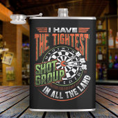Tightest Shot Group im Land Dart Flask 8 oz. Flachmann