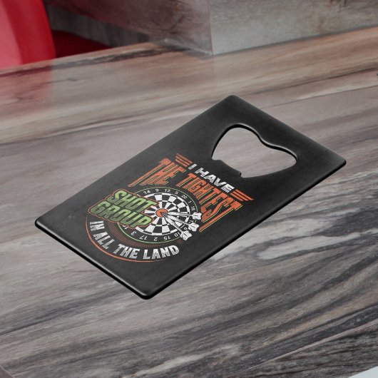 Tightet Shot Group - Dart Player Geldbeutel Flaschenöffner