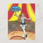 Tightrope Walker Circus Art Fantasy Postkarten (Vorderseite)