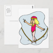 Tightrope Walker Postkarte (Vorne/Hinten)