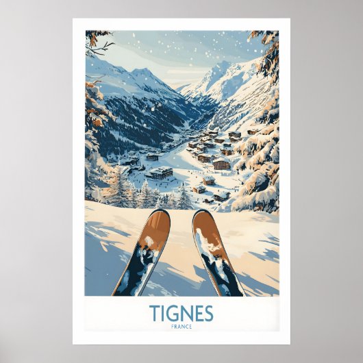 Tignes Druck Frankreich 1 Poster (Vorne)
