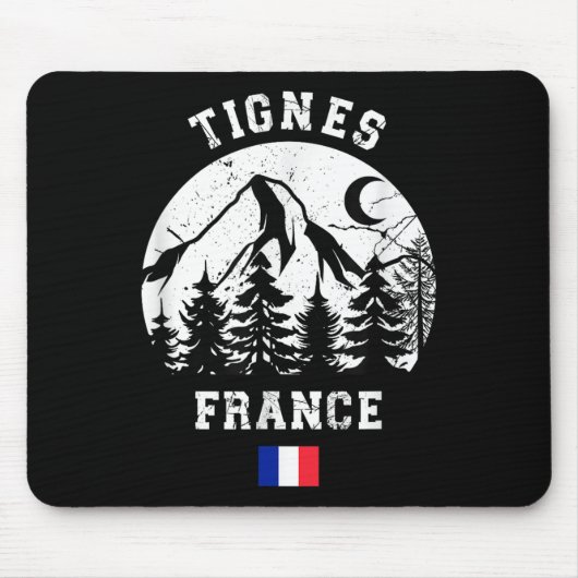 Tignes France Alps Ski Resort Alpin Skifahren Mousepad (Vorne)