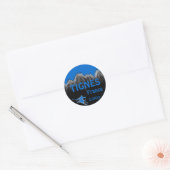 Tignes France blue ski logo art sticker (Umschlag)