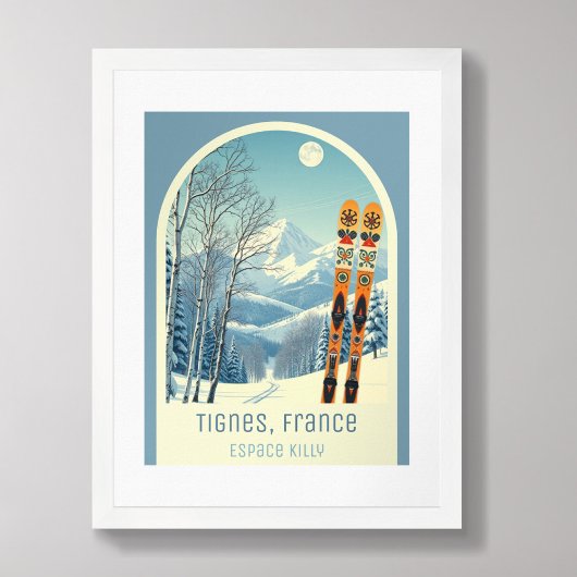 Tignes France Espace Killy ski Poster
