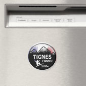 Tignes France Flaggen-Design-Magnet für Snowboard- Magnet (In Situ (Geschirrspüler))