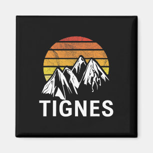 Tignes France French Alps Ski Resort Snowboarden Magnet
