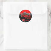 Tignes France red ski logo art sticker (Tasche)