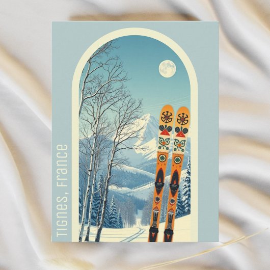 Tignes France ski holiday Postcard Postkarte
