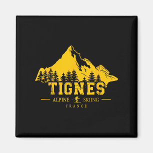 Tignes France Ski Resort Alpin Skifahren Magnet