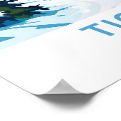 Tignes France Travel Print Poster (Ecke)