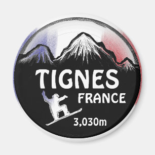 Tignes Frankreich Flagge Magnet
