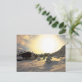 Tignes Les Bois Winter Postkarte (Stehend Vorderseite)